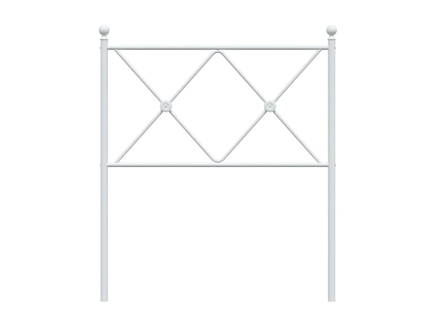 Tête de lit métal blanc 80 cm FR634012