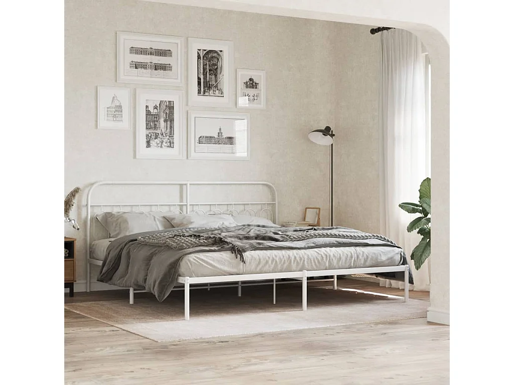 Testiera | Testata del letto in Metallo Bianco 200 cm