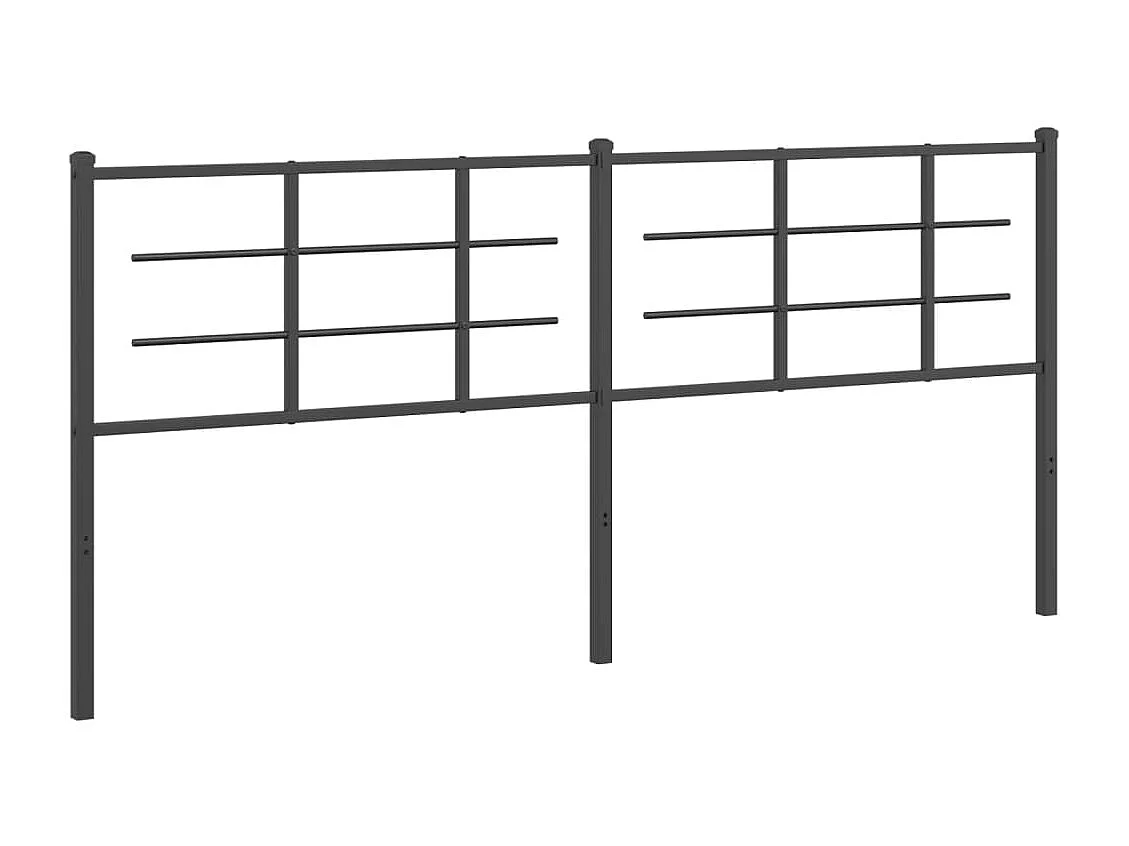 Testiera | Testata del letto in Metallo Nero 200 cm