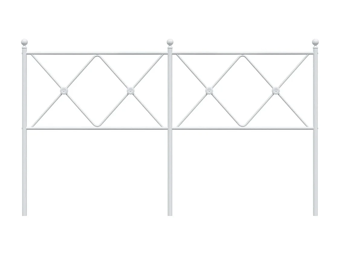 Cabecero de metal blanco 160 cm ES404114