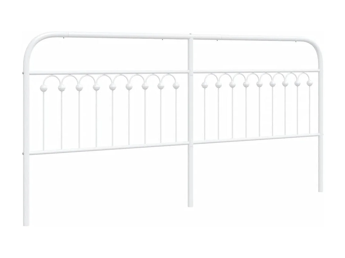 Cabeceira de cama 193 cm metal branco PT874524