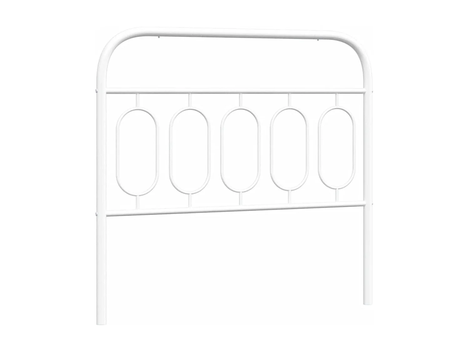 Hoofdbord 107 cm metaal wit BE111659