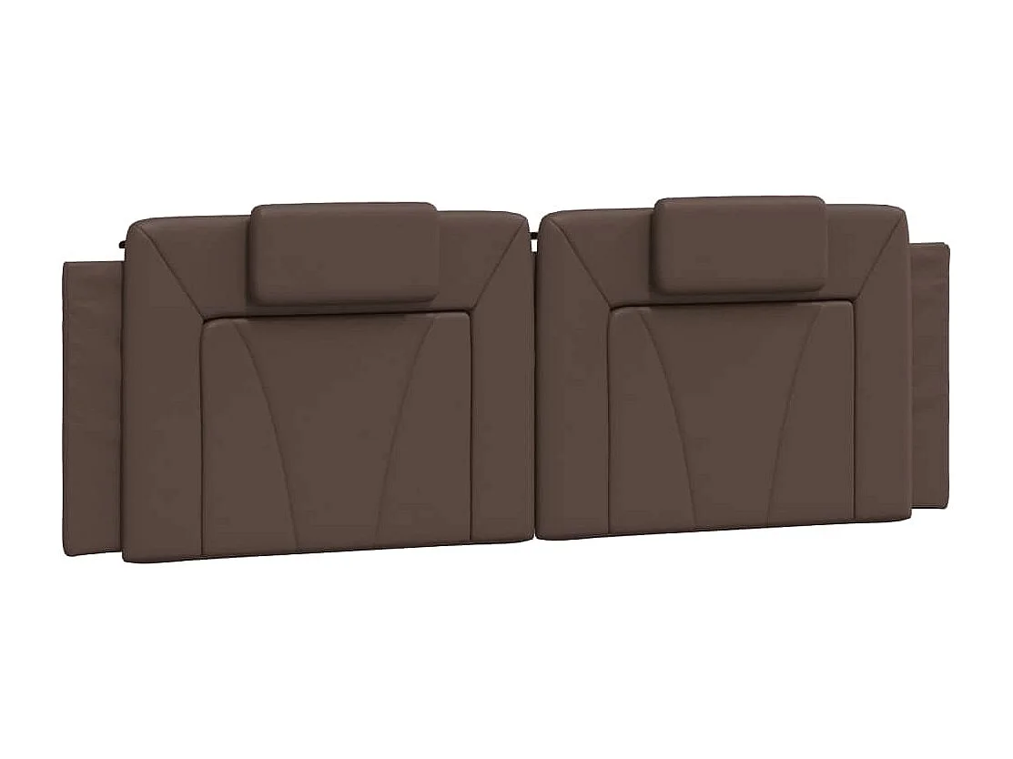 Testata del letto | Cuscino Testiera Marrone 160 cm in Similpelle