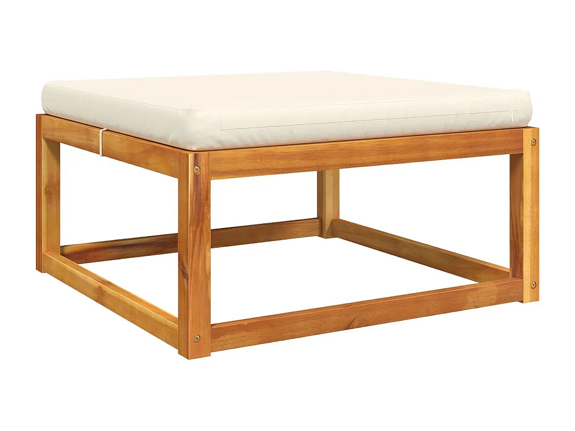 Lot de 4 Salon de jardin avec coussins bois d'acacia massif FR169268 FR324198