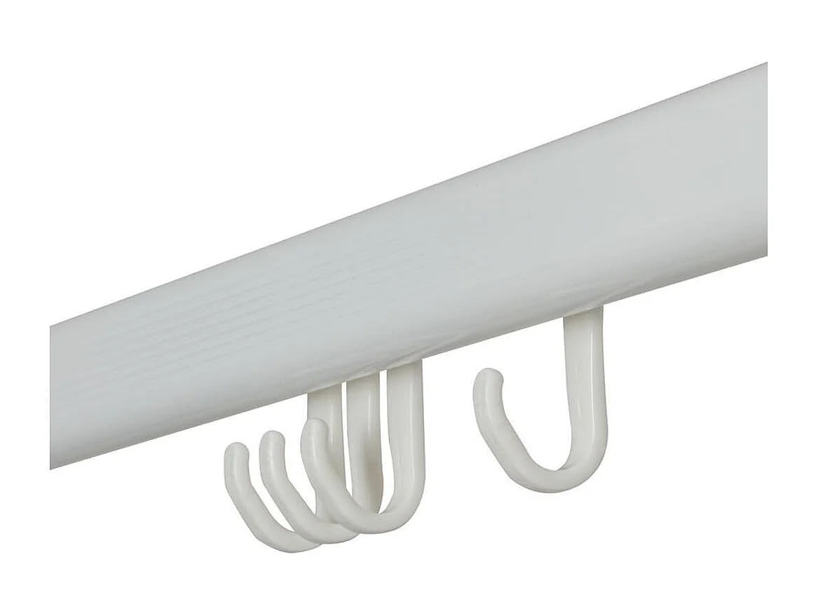 Ensemble de rail de rideau de douche Easy-Roll blanc FR118908