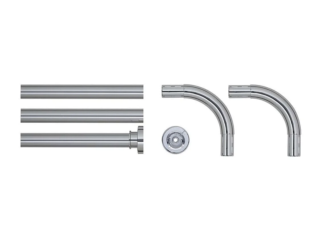 Douchegordijnstang combi chroomkleurig BE526626