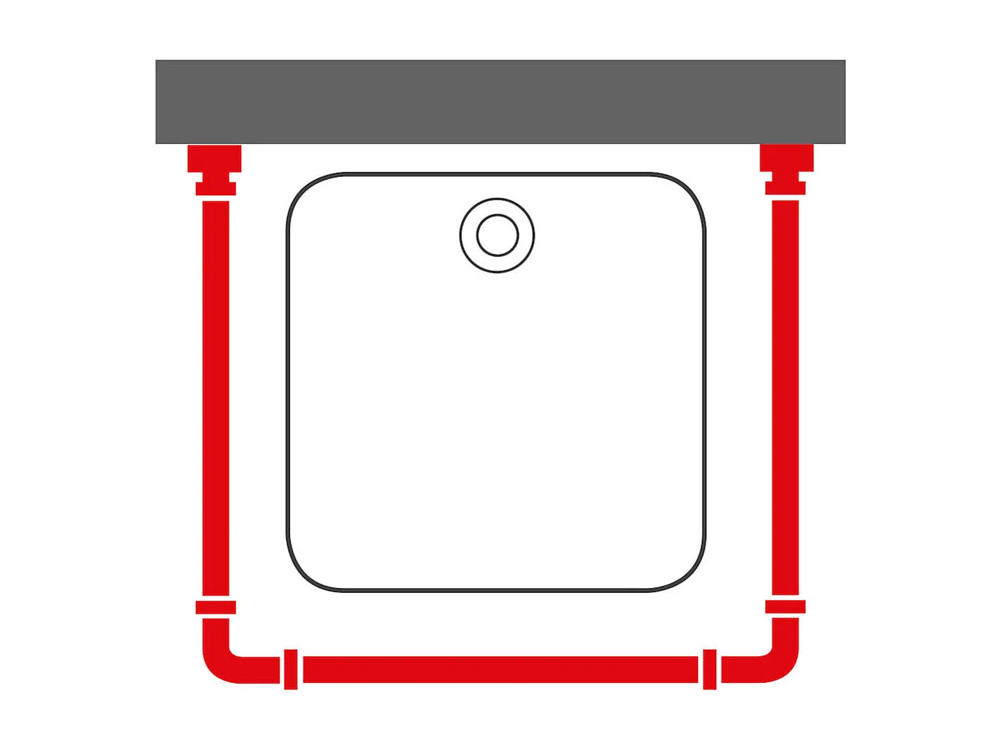Varão para cortina de chuveiro combi cromado PT938409