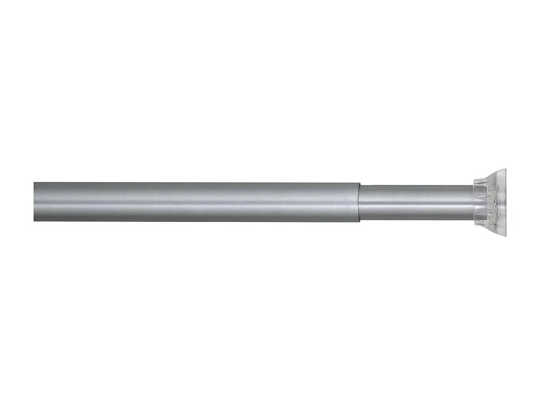 Tringle de rideau de douche télescopique 185 cm Gris mat FR815523