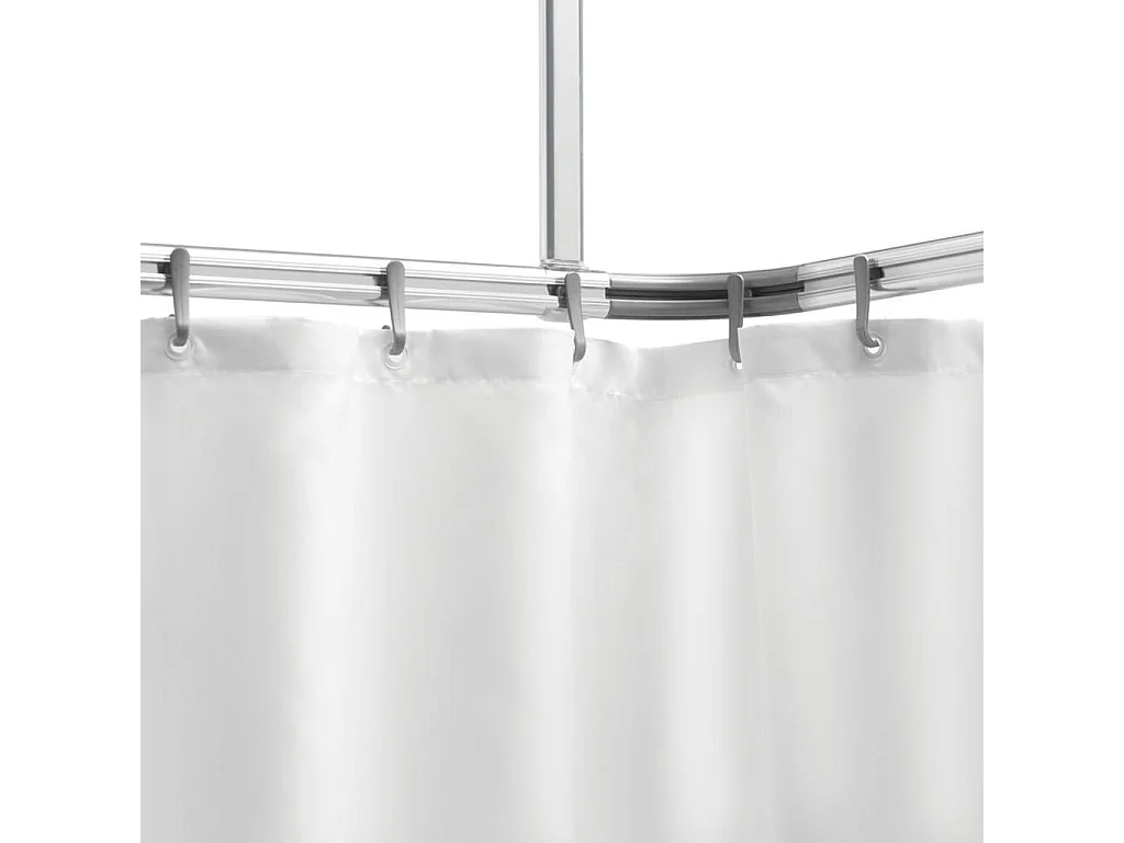 Douchegordijnstangenset Easy-Roll mataluminium BE292275