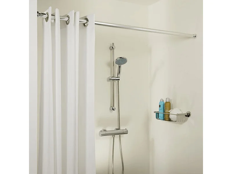 Varão telescópico de chuveiro 125-220 cm cromado PT189778