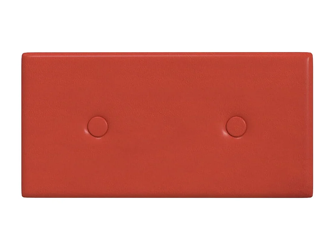 Panneaux muraux 12 pcs Rouge 30x15 cm Similicuir 0,54 m² FR982965