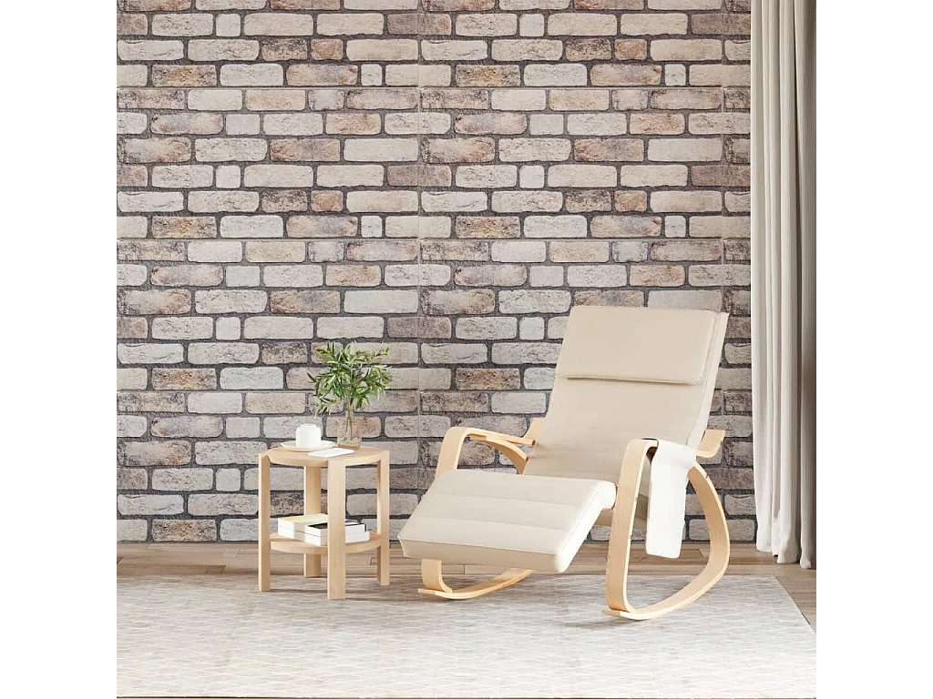 Panneaux muraux 3D 10 pcs marron clair 100x50 cm EPS FR929010