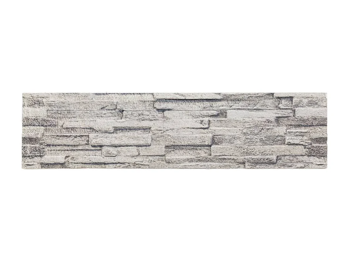 Panneaux muraux 3D 14 pcs gris clair 100x25 cm EPS FR149854