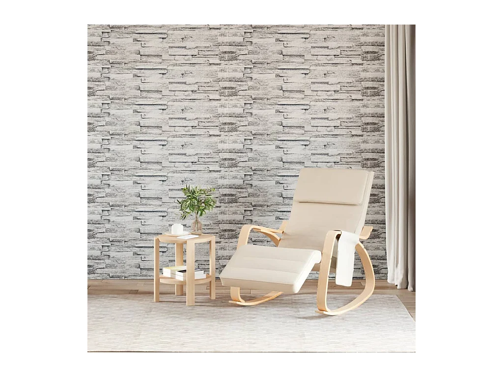 Panneaux muraux 3D 14 pcs gris clair 100x25 cm EPS FR149854