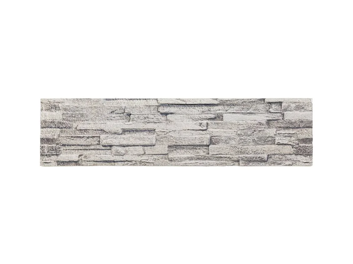 Panneaux muraux 3D 14 pcs gris clair 100x25 cm EPS FR149854