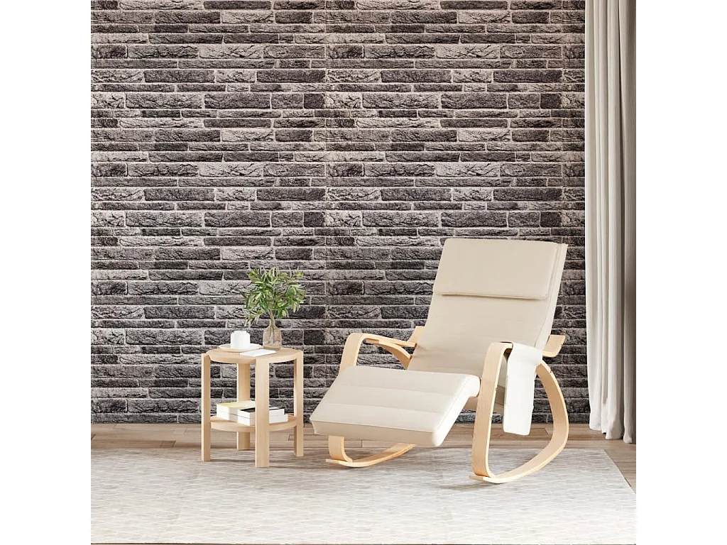 Panneaux muraux 3D 10 pcs anthracite 100x50 cm EPS FR257404