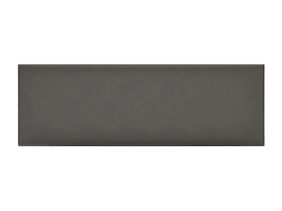 Panneaux muraux 12 pcs Gris 90x30 cm Similicuir 3,24 m² FR499948