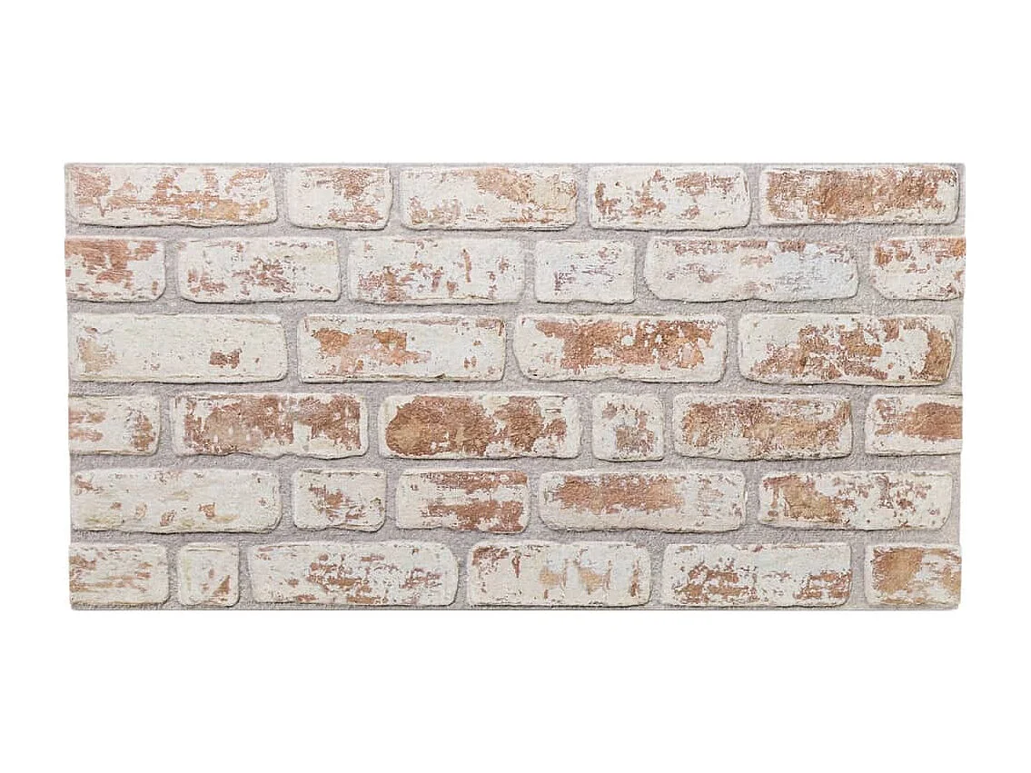 Panneaux muraux 3D 10 pcs rouge et blanc 100x50 cm EPS FR694951