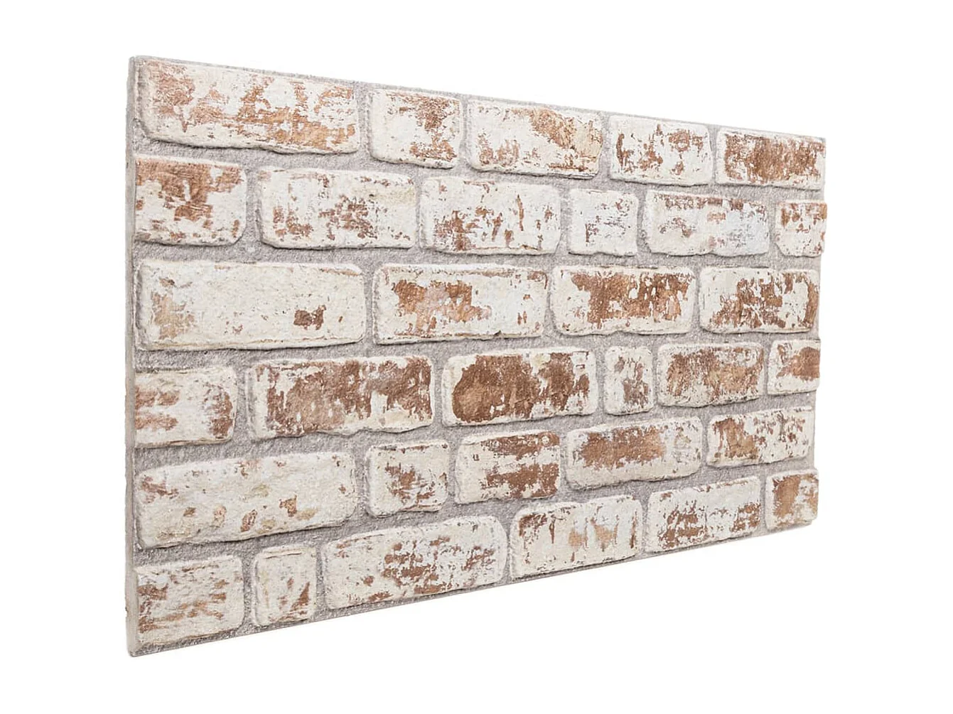 Panneaux muraux 3D 10 pcs rouge et blanc 100x50 cm EPS FR694951