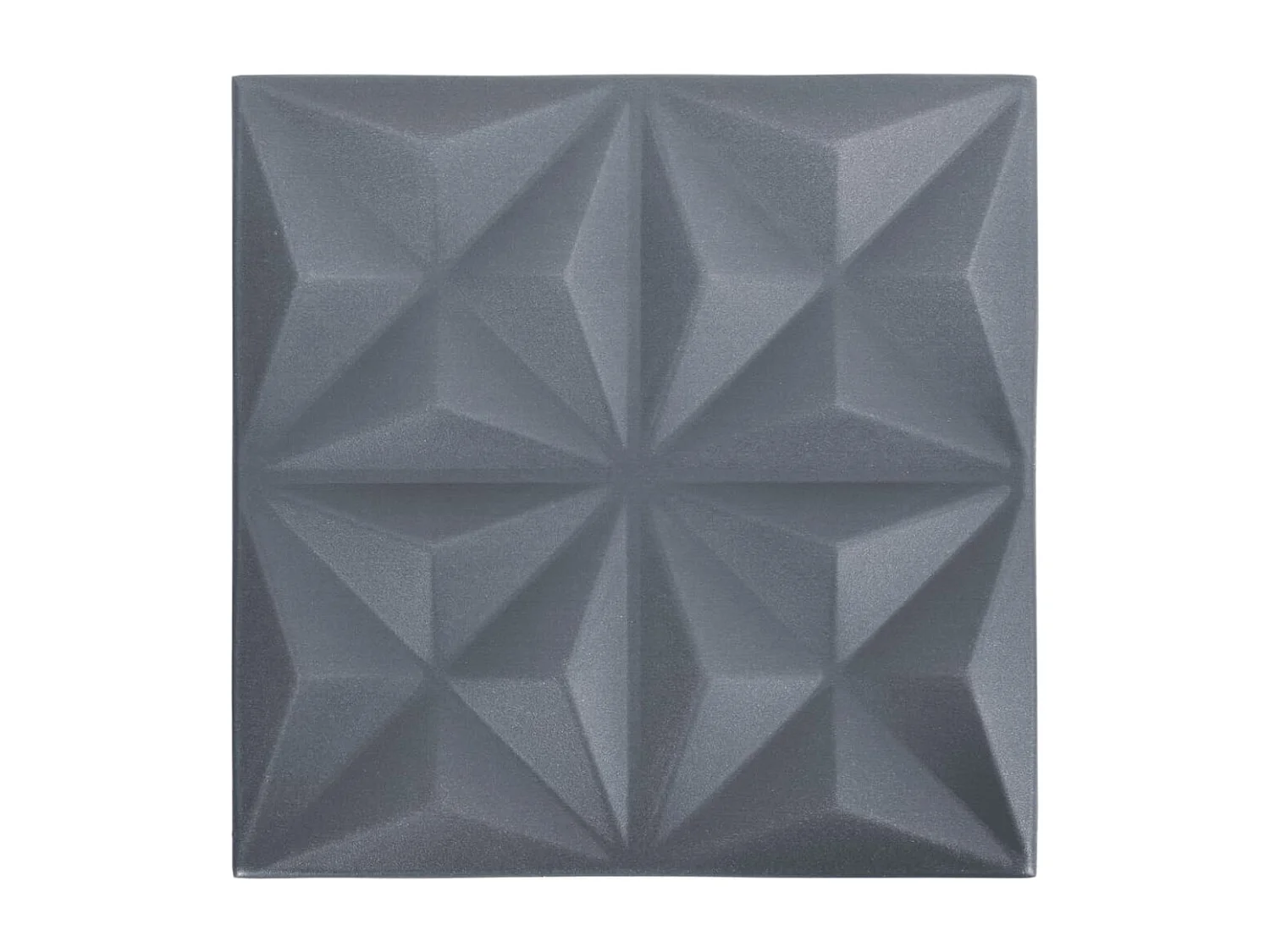Panneaux muraux 3D 48 pcs 50x50 cm gris origami 12 m² FR236153