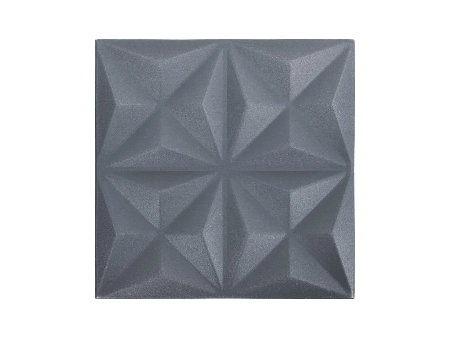 Panneaux muraux 3D 48 pcs 50x50 cm gris origami 12 m² FR236153
