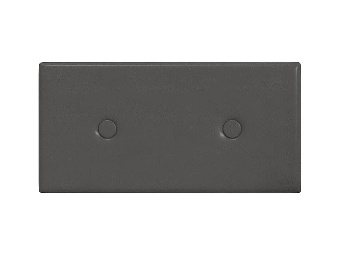 Panneaux muraux 12 pcs Gris 30x15 cm Similicuir 0,54 m² FR173783