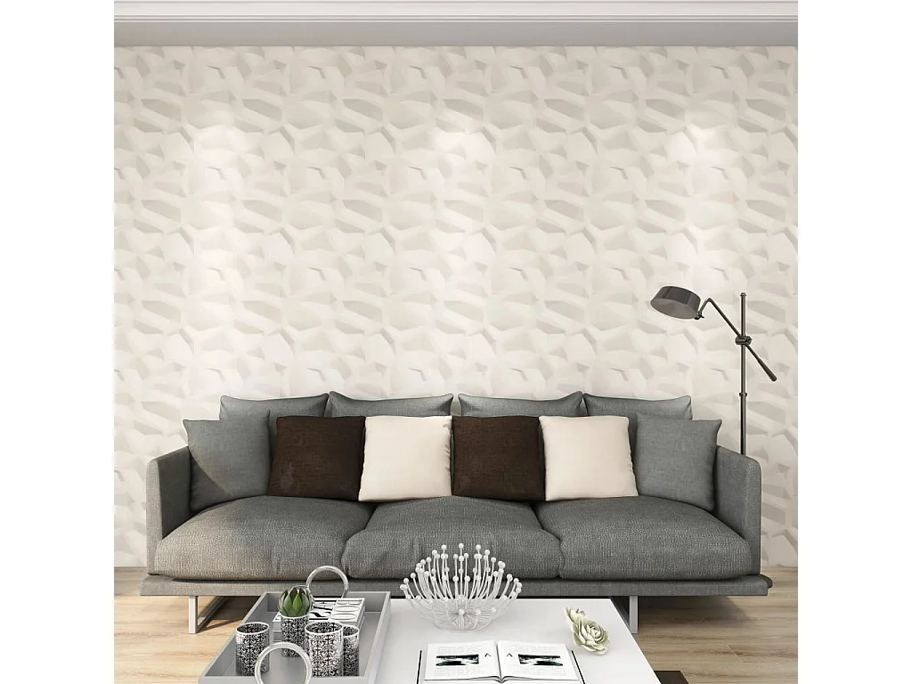 Panneaux muraux 3D 12 pcs 0,5x0,5 m 3 m² FR868267