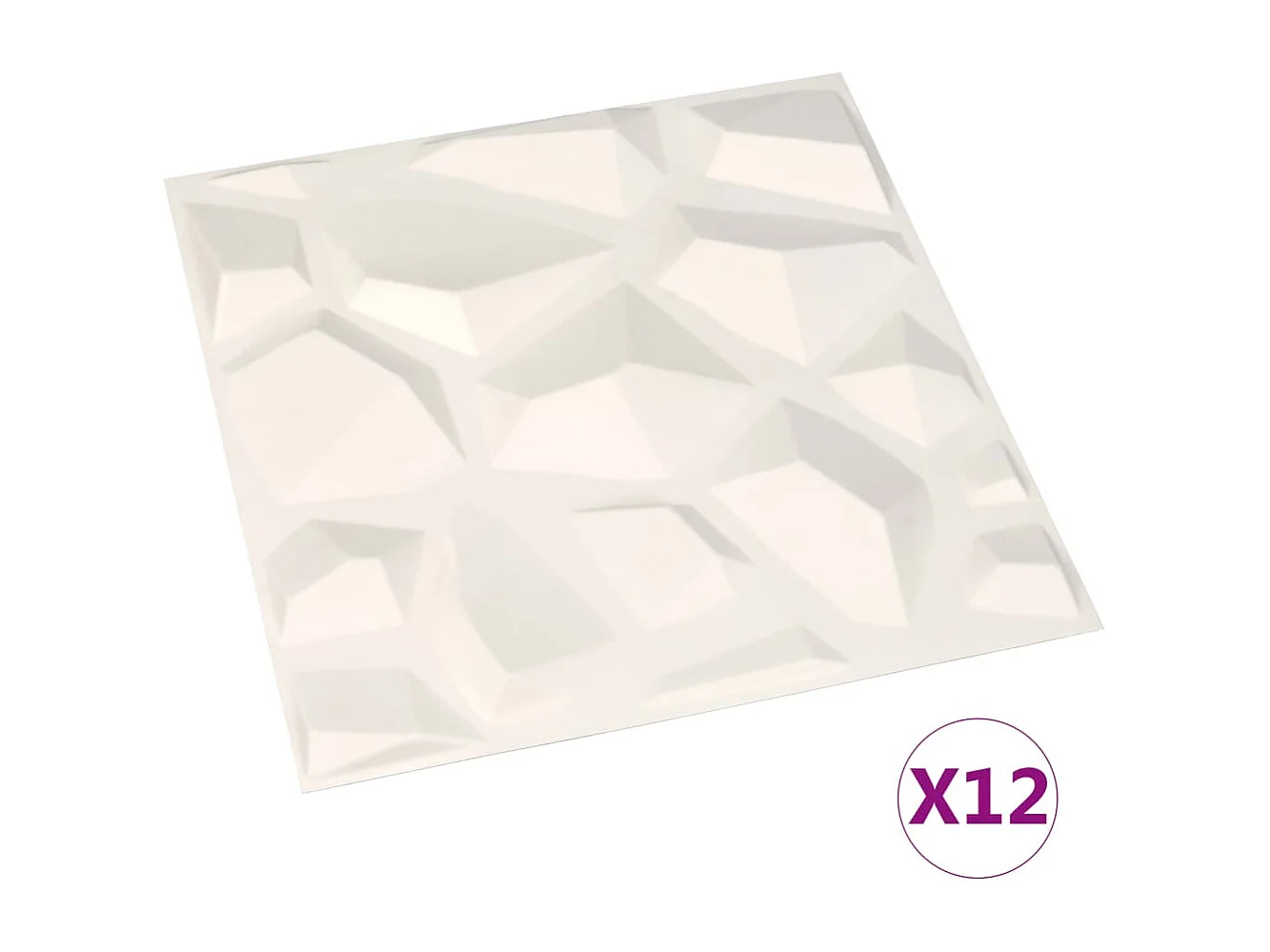 Panneaux muraux 3D 12 pcs 0,5x0,5 m 3 m² FR868267