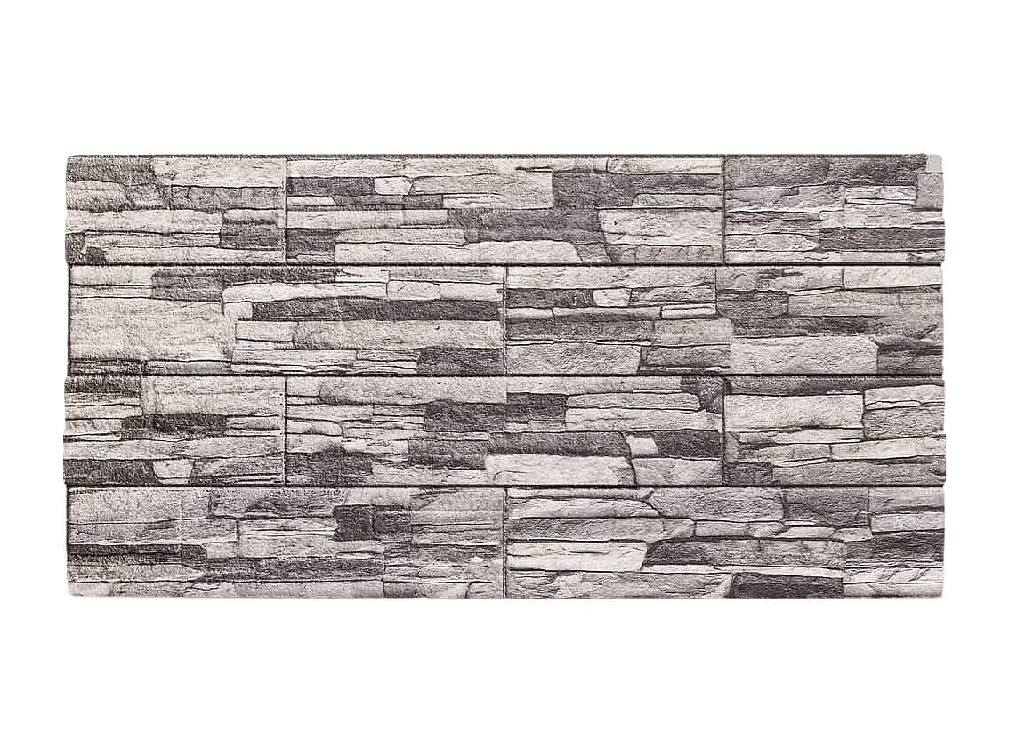 Panneaux muraux 3D 10 pcs gris clair 100x50 cm EPS FR988833