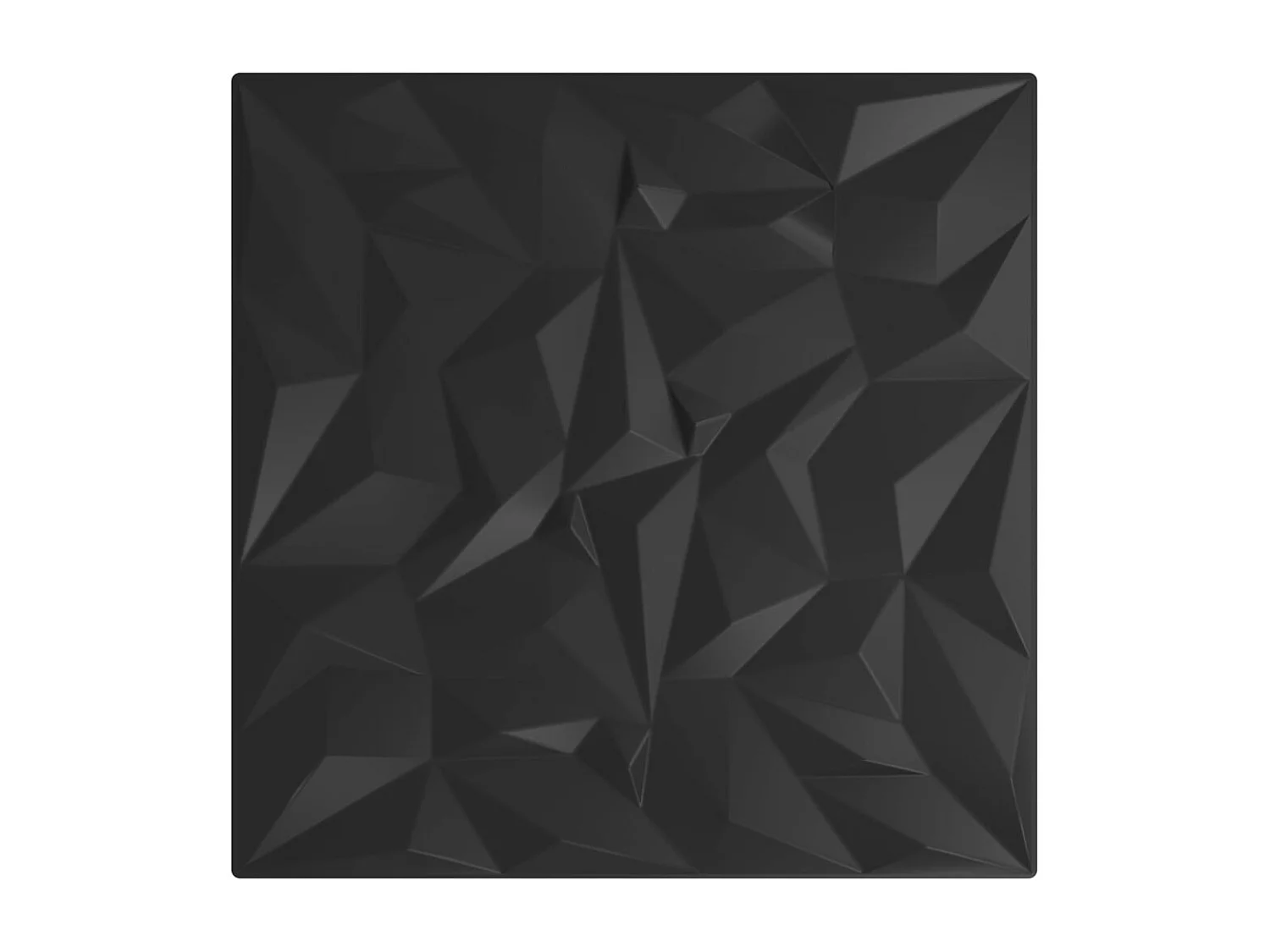 Paneles de pared 12 uds XPS amatista negro 50x50 cm 3 m² ES712908