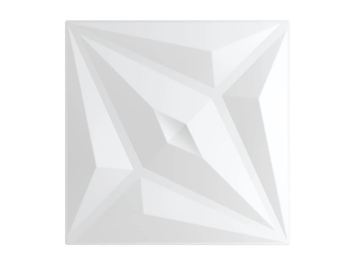 Panneaux muraux 24 pcs blanc 50x50 cm XPS 6 m² étoile FR860018