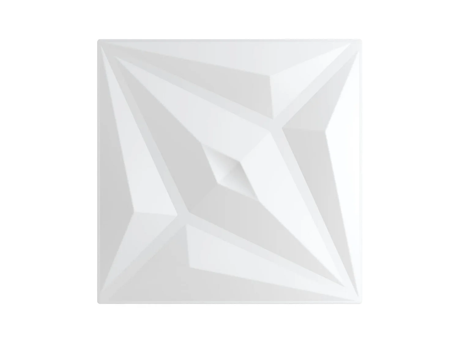 24 st Wandpanelen ster 6 m² 50x50 cm XPS wit BE629324