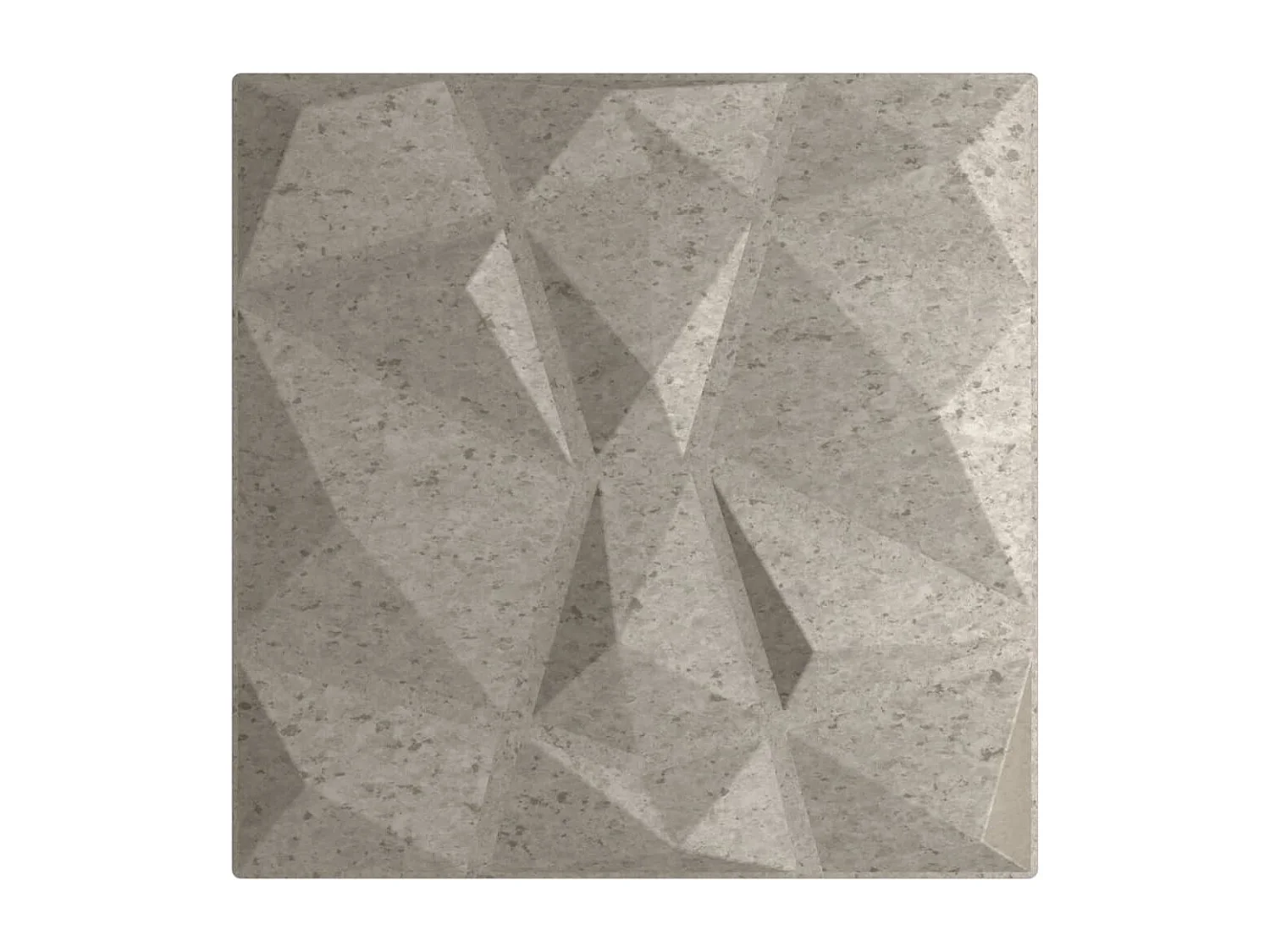 Panneaux muraux 48 pcs gris béton 50x50 cm XPS 12 m² losange FR819158