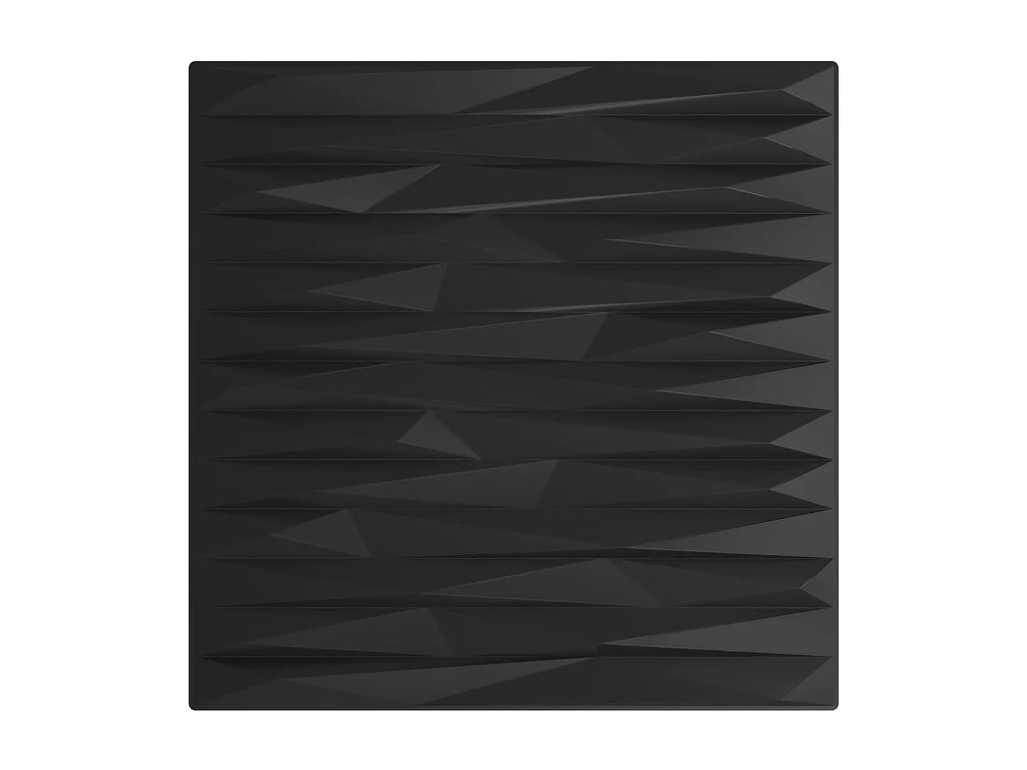 Panneaux muraux 48 pcs noir 50x50 cm XPS 12 m² pierre FR533309