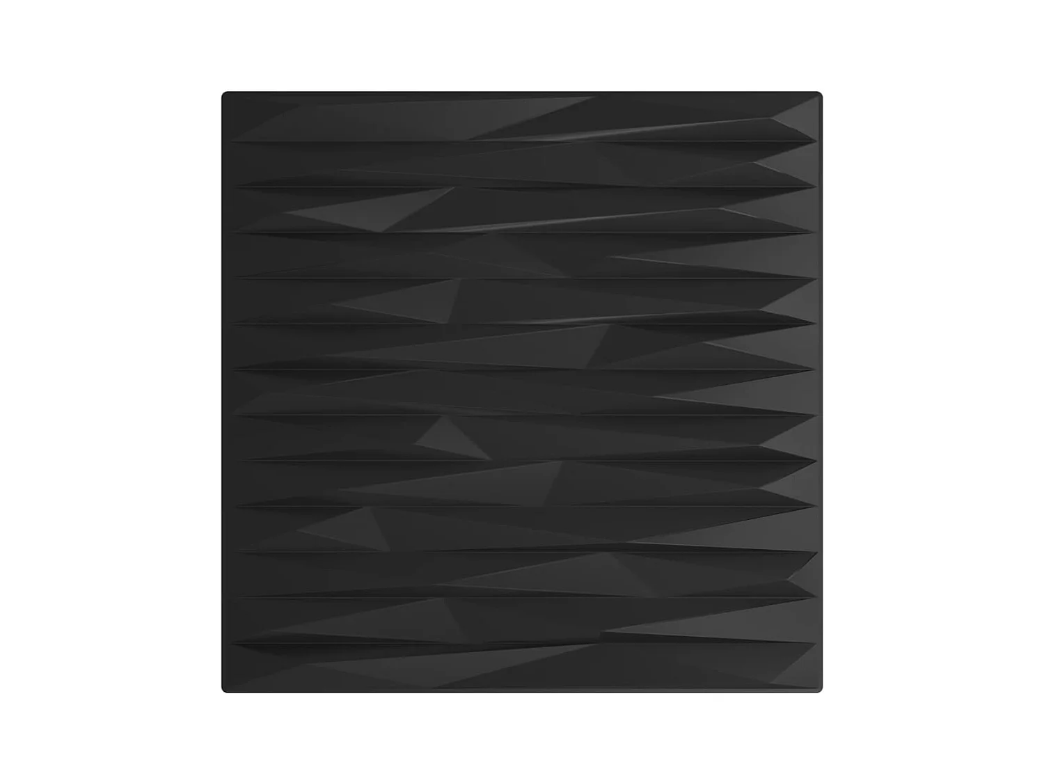 48 st Wandpanelen steen 12 m² 50x50 cm XPS zwart BE654667