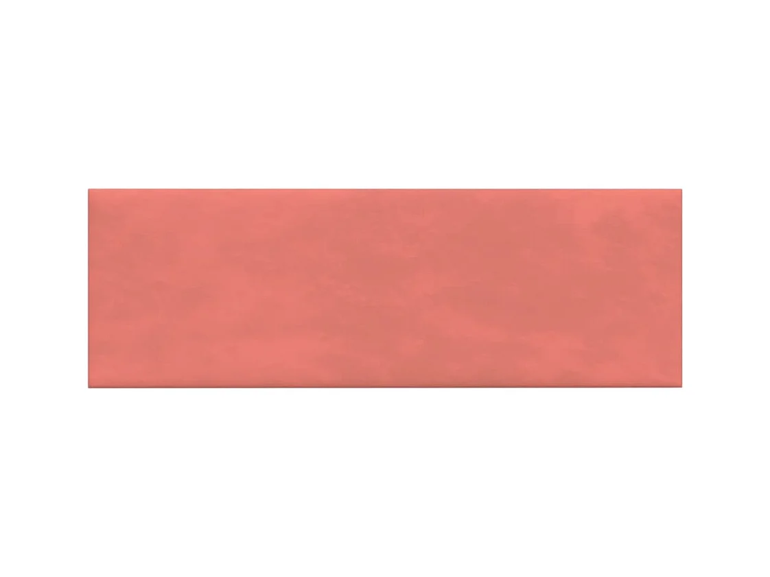 Panneaux muraux 12 pcs Rose 90x30 cm Velours 3,24 m² FR735809