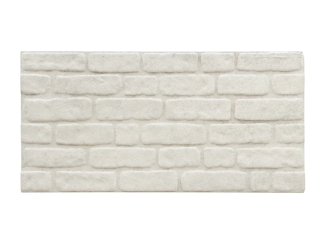 Painéis de parede 3D c/ design tijolos branco 11 pcs EPS PT183401