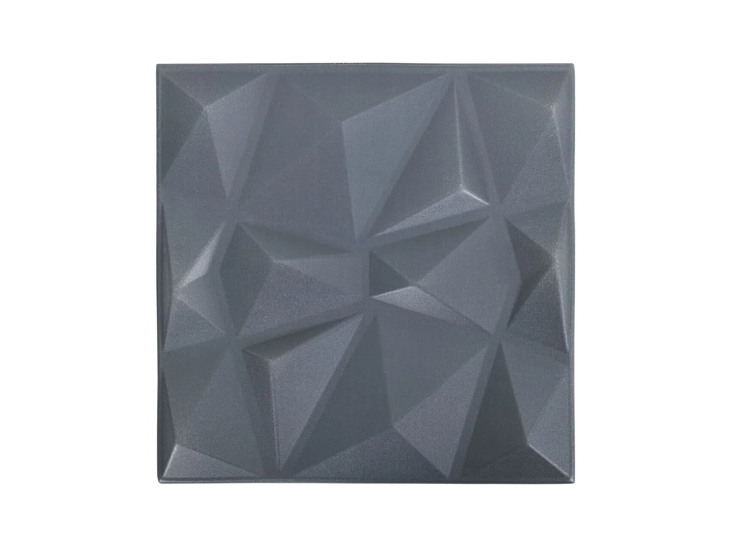 48 st Wandpanelen 3D diamant 12 m² 50x50 cm grijs BE176942