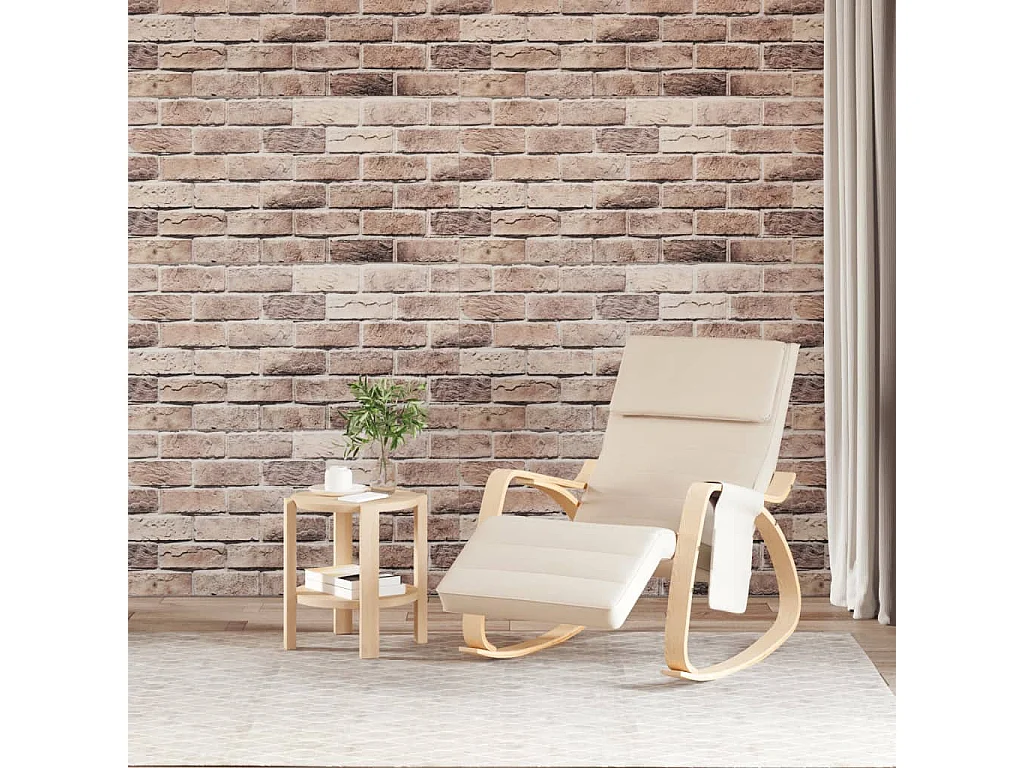 Painéis de parede 3D 10 pcs 100x50 cm EPS castanho PT479121