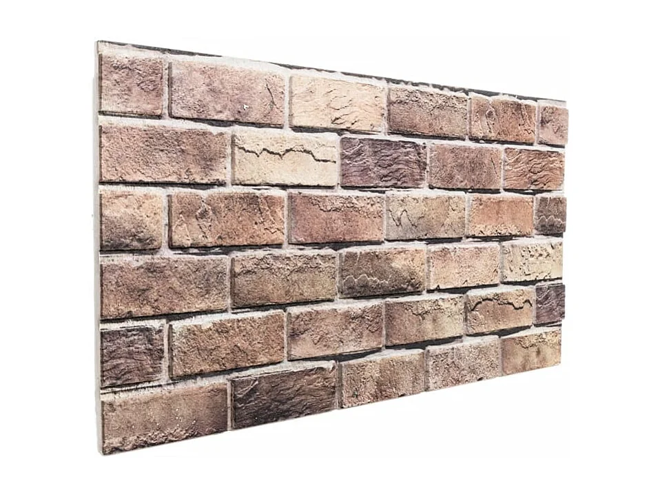 Painéis de parede 3D 10 pcs 100x50 cm EPS castanho PT479121