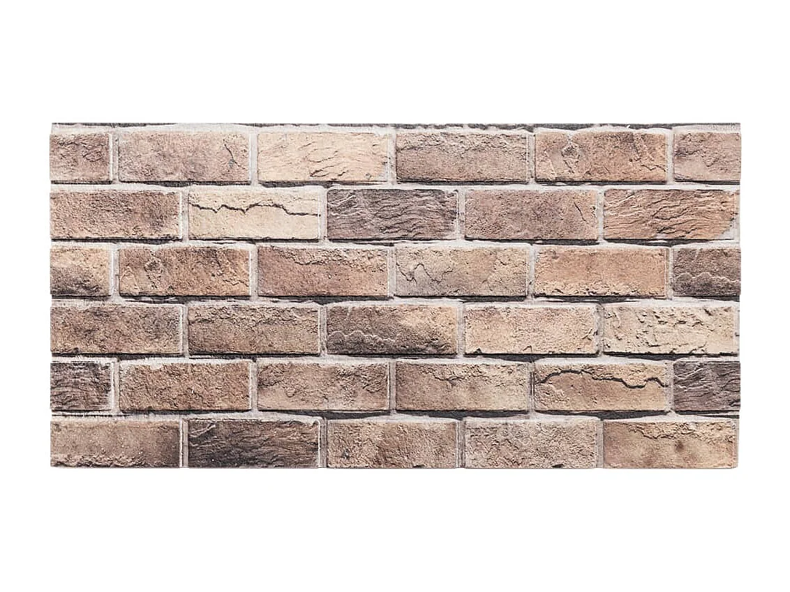 Panneaux muraux 3D 10 pcs marron 100x50 cm EPS FR309471