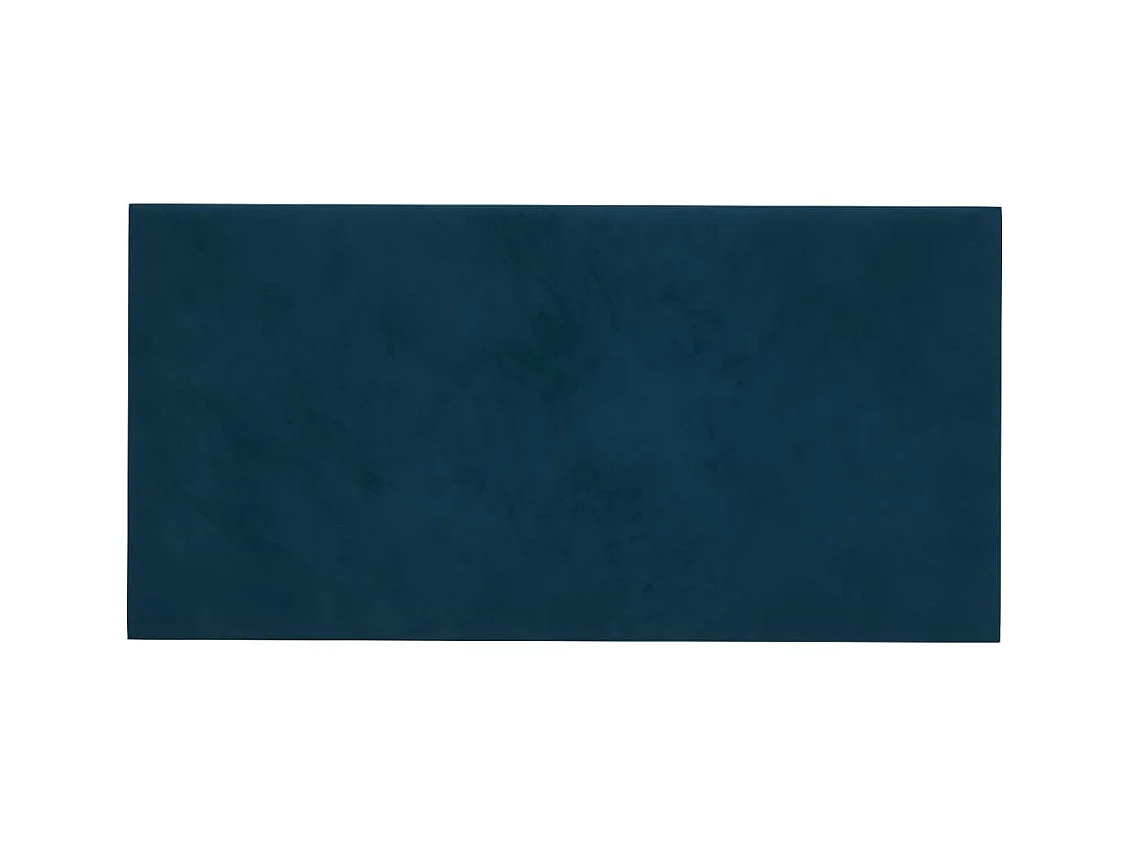 Painel de parede 12 pcs 30x15 cm veludo 0,54 m² azul PT816874