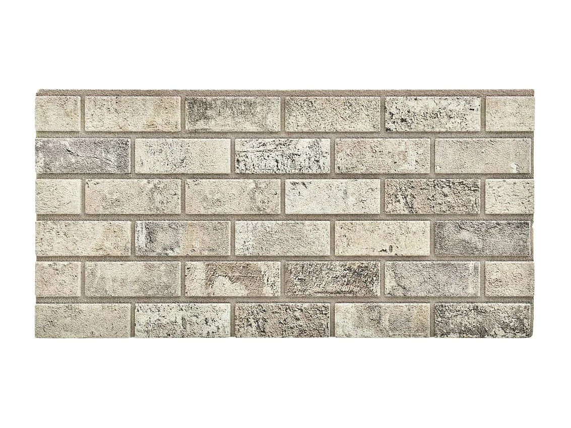 Panneaux muraux 3D avec design de brique sable 11 pcs EPS FR643479