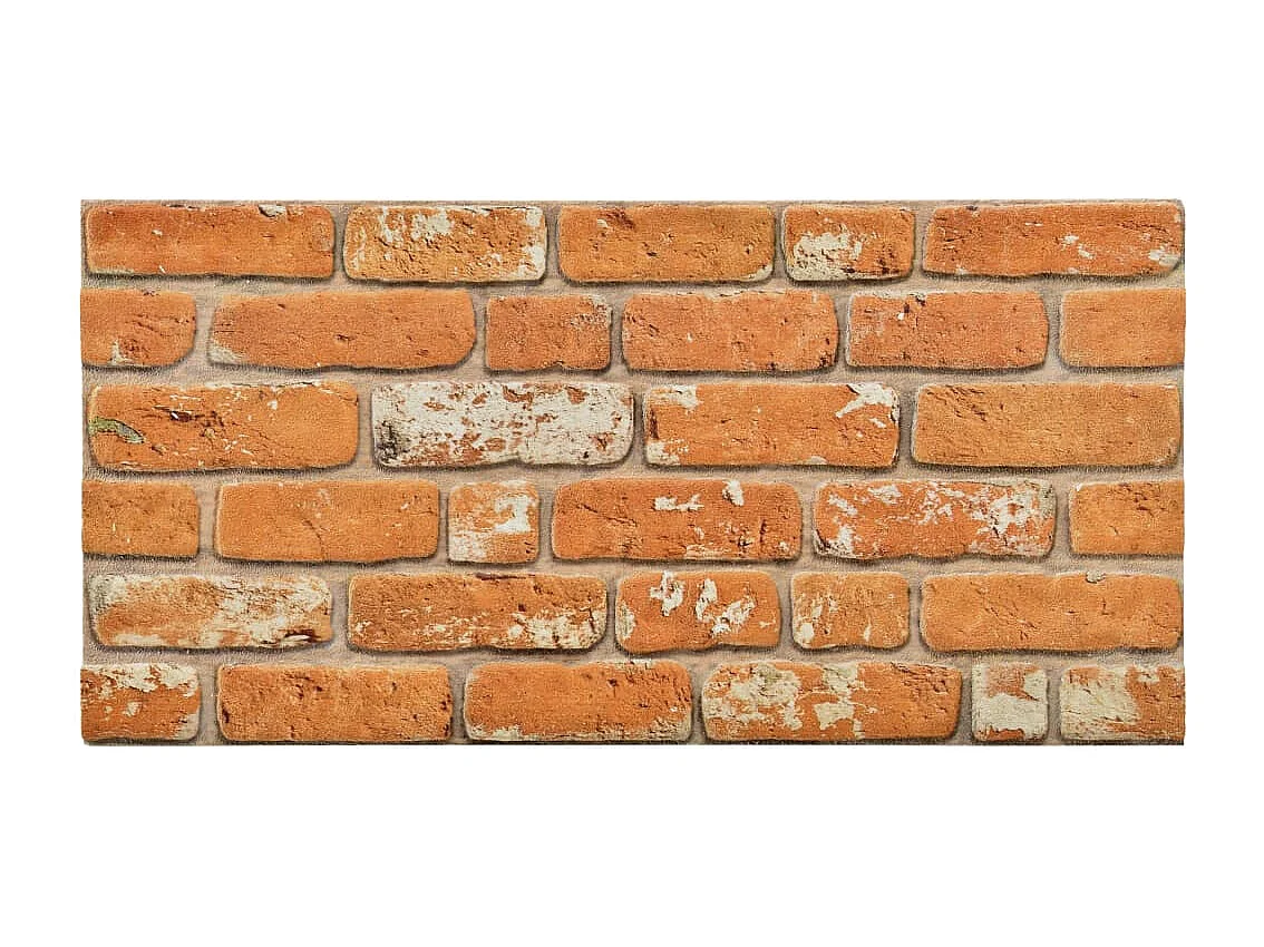 Panneaux muraux 3D design de brique marron clair 11 pcs EPS FR837244