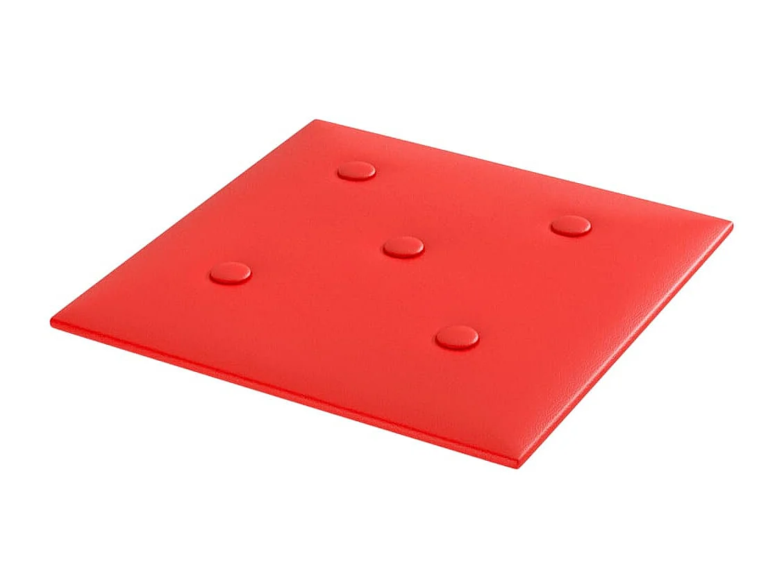 Panneaux muraux 12 pcs Rouge 30x30 cm Similicuir 1,08 m² FR846655