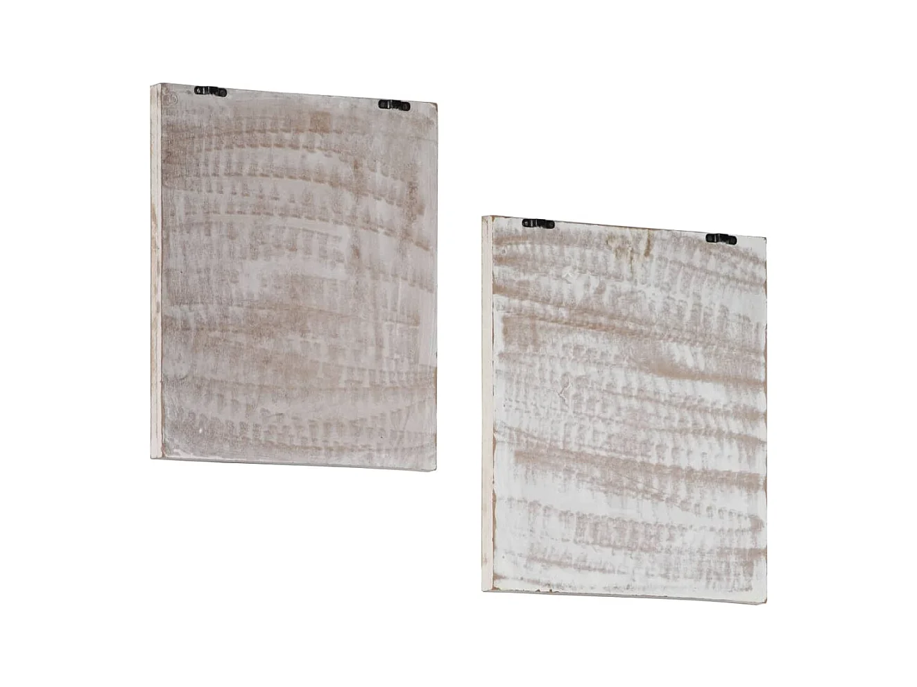 Panneaux muraux sculptés à la main 2 pcs MDF 40x40x1,5 cm FR902428