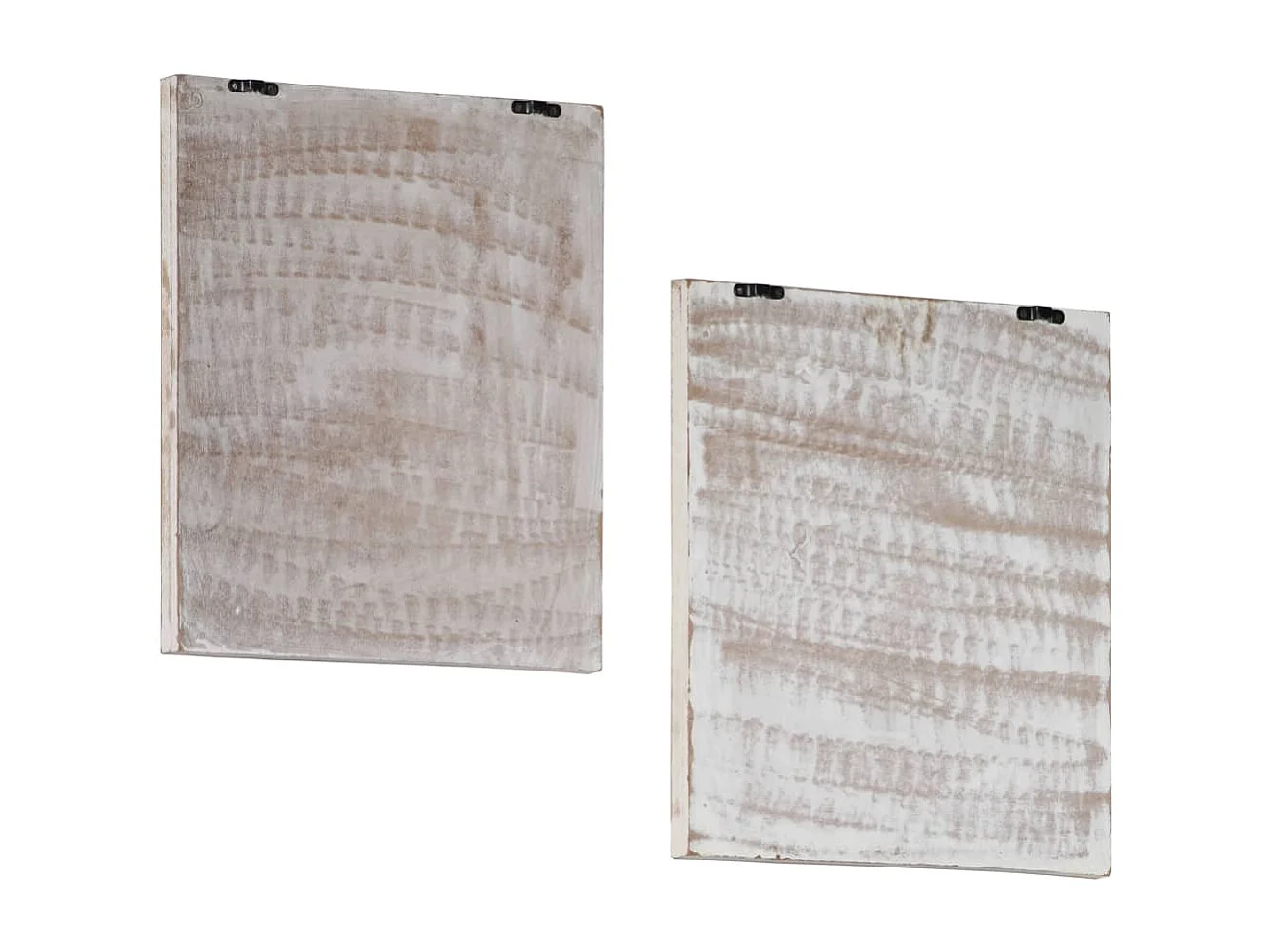 Panneaux muraux sculptés à la main 2 pcs MDF 40x40x1,5 cm FR902428
