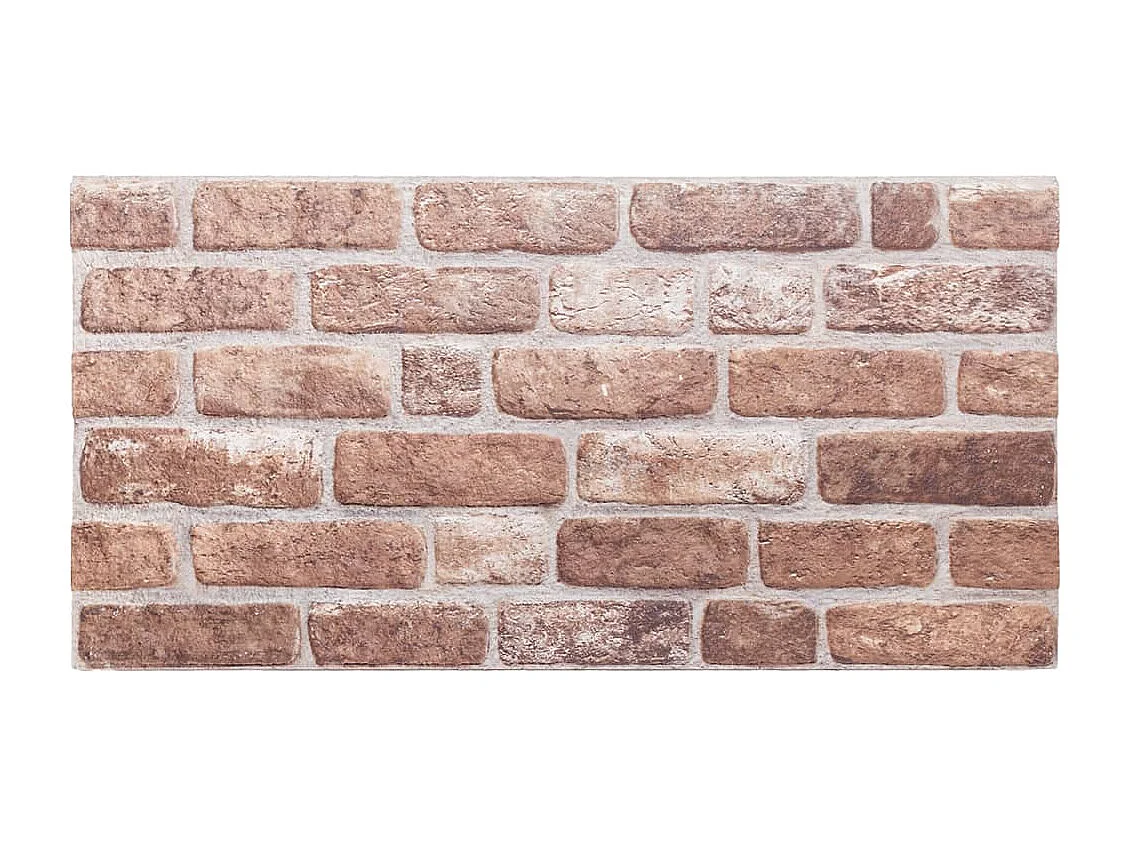 Painéis de parede 3D 10 pcs 100x50 cm EPS castanho PT315086