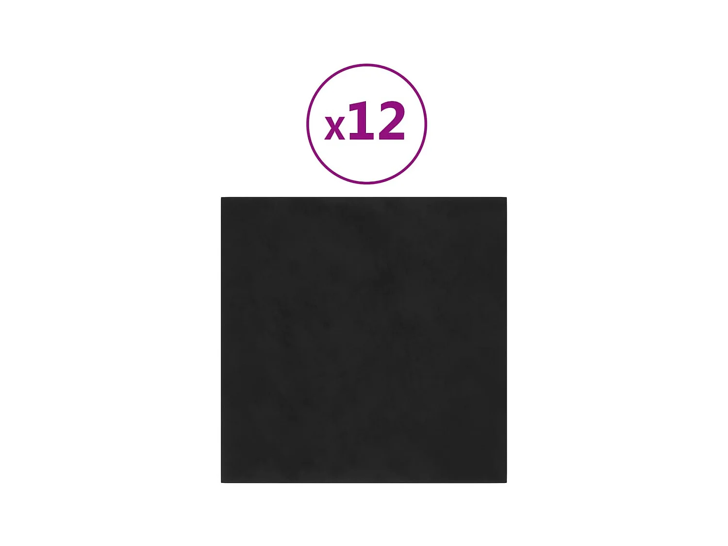 Wandpanelen 12 st 1,08 m² 30x30 cm fluweel zwart BE948018