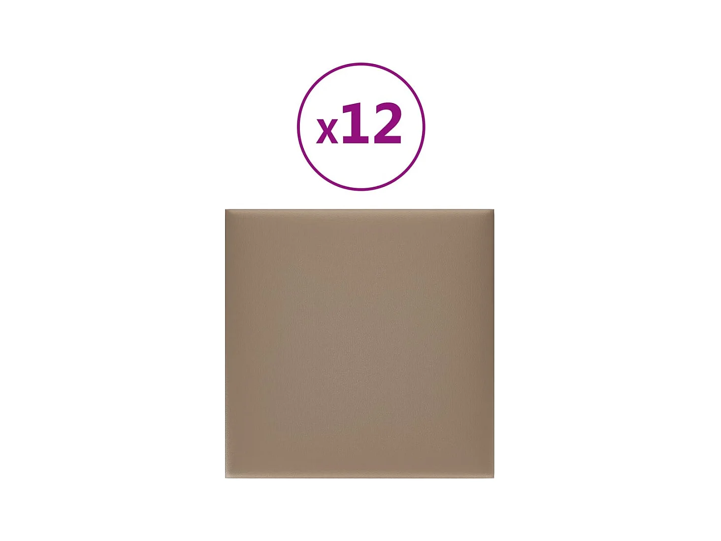 Panneaux muraux 12 pcs Cappuccino 30x30 cm Similicuir 1,08 m² FR281718